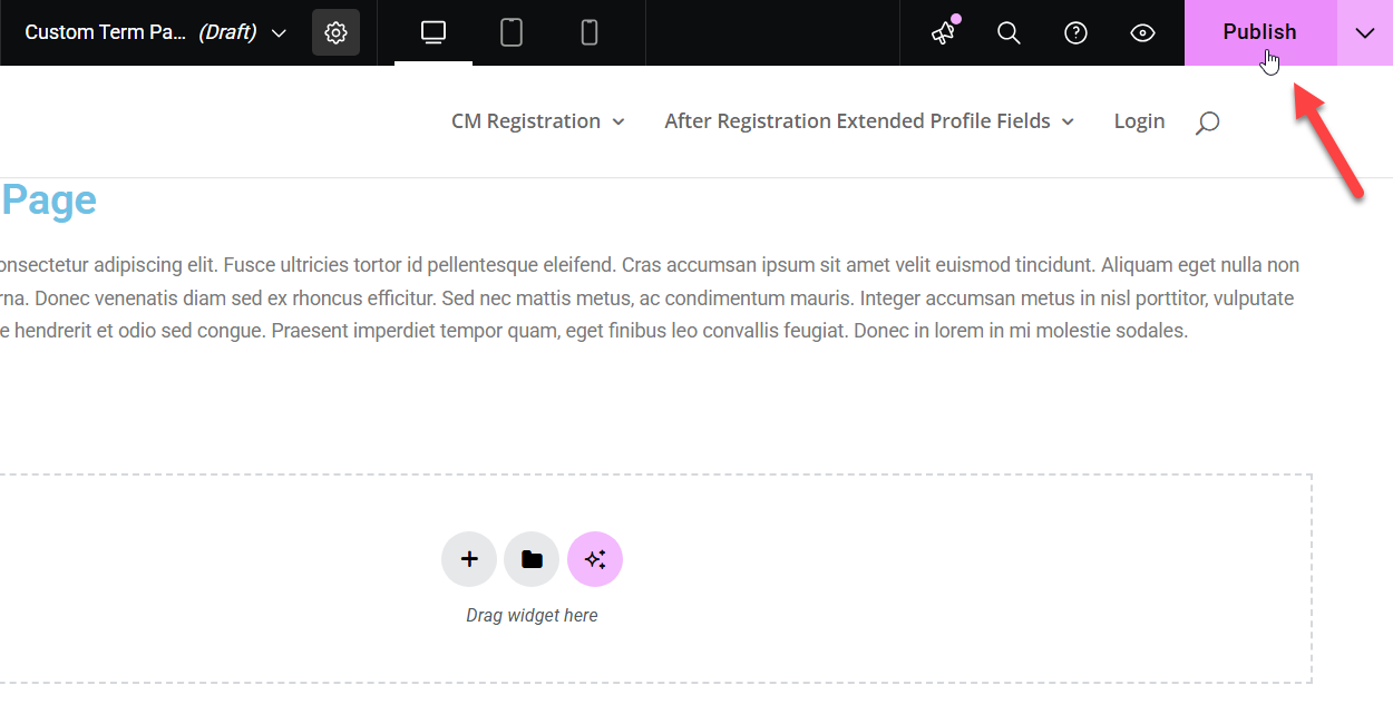 Publishing template - Wiki WordPress Plugin