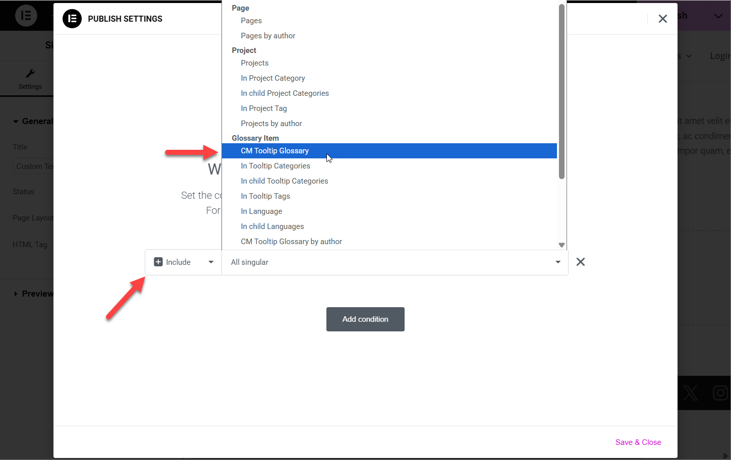 Adding condition - WordPress Internal Linking Plugin