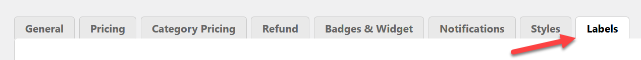 Navigation to labels settings - Pay-Per-Post Plugin