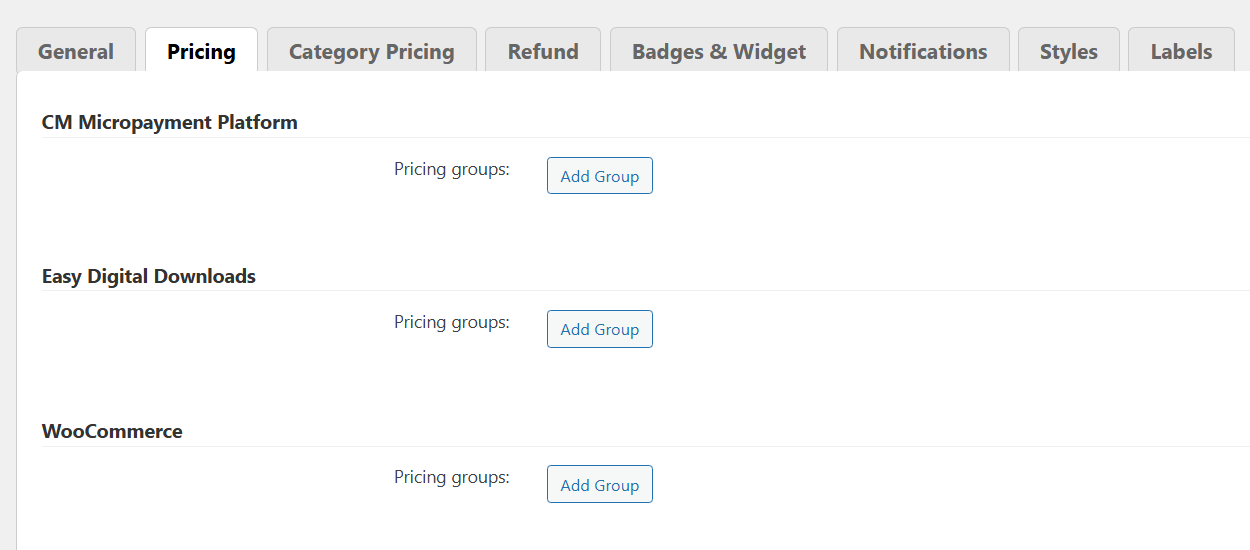 Creating pricing groups - Best Paywall Plugin for WordPress