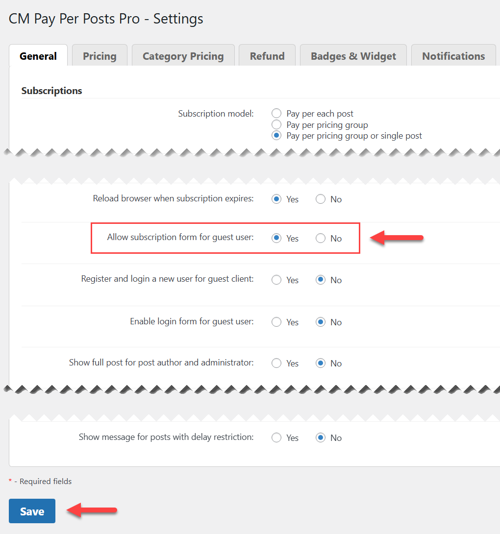 Allowing guest users purchase access - Best Paywall Plugin for WordPress