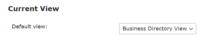 Choosing the directory view - WordPress Listing Plugin