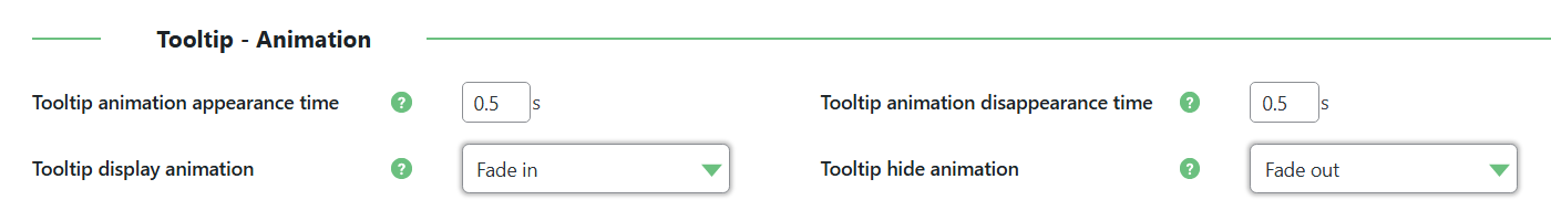 Tooltip animation settings - Knowledge Base WordPress Plugin