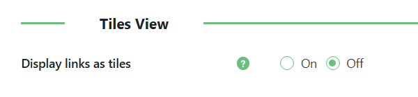 Enabling tiles view - WordPress Plugin Content Curation