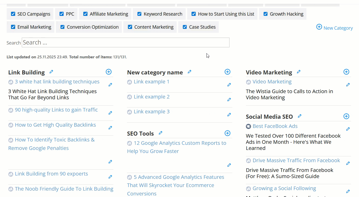 Deleting category - resource directory