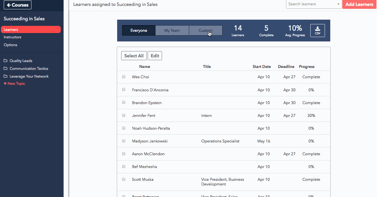 Apply filters in Roster View - Skillo Knowledge Base