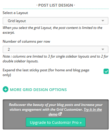 designing the lists of posts blog archives search in the