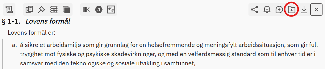 Legg til utvalg. Skjermbilde