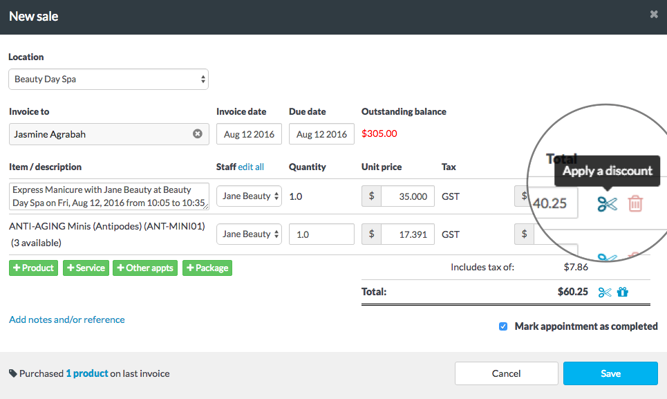 How to use discounts Timely Help Docs