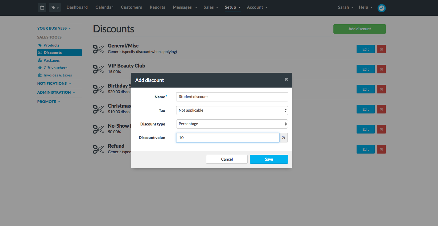 How to use discounts Timely