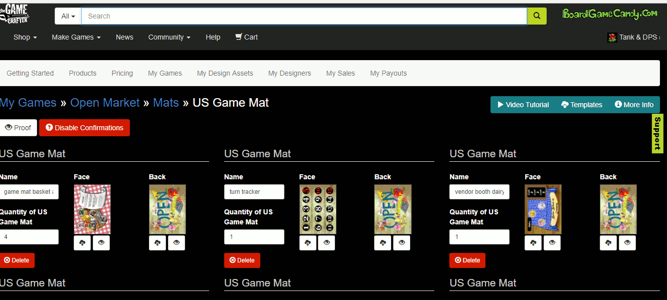 Color Filter The Game Crafter