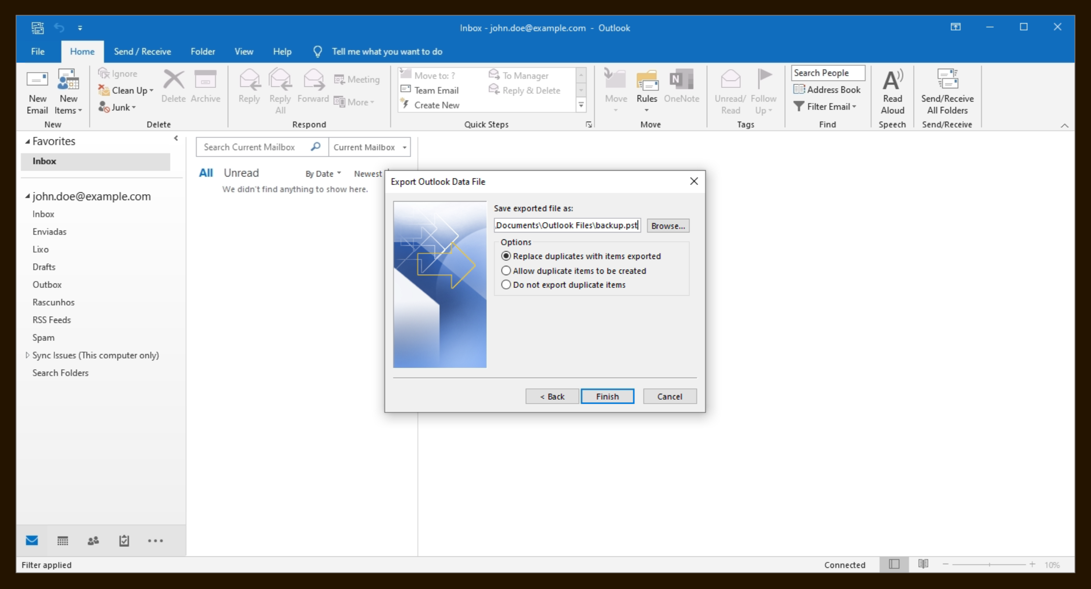 C pia De Seguran a Com Outlook Sooma Portugal Docs
