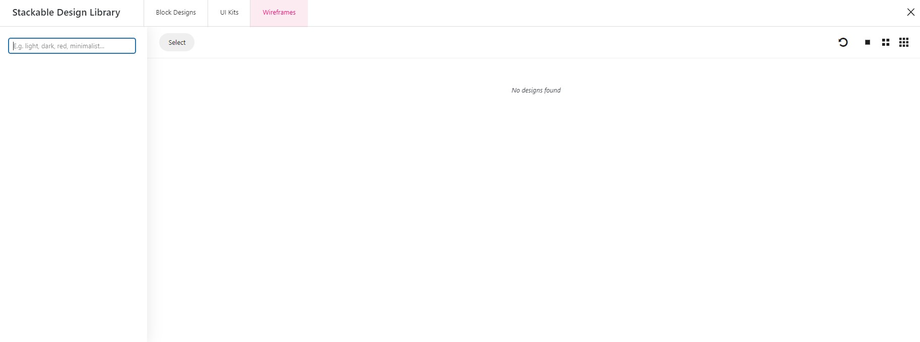 Designs Not Showing in the Design Library Stackable