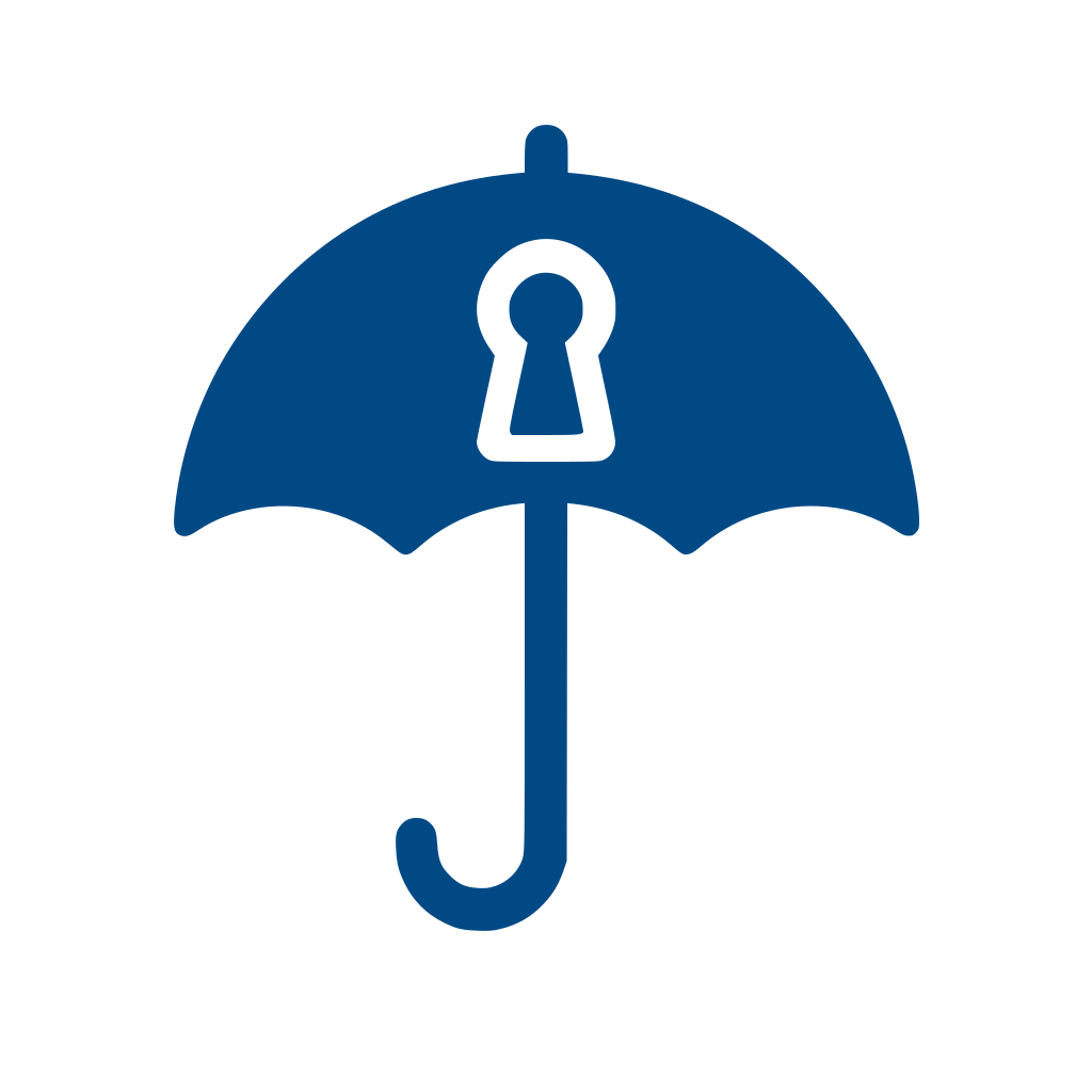 Umbrella with keyhole symbolizing Open Science as an overarching concept for openness in research.