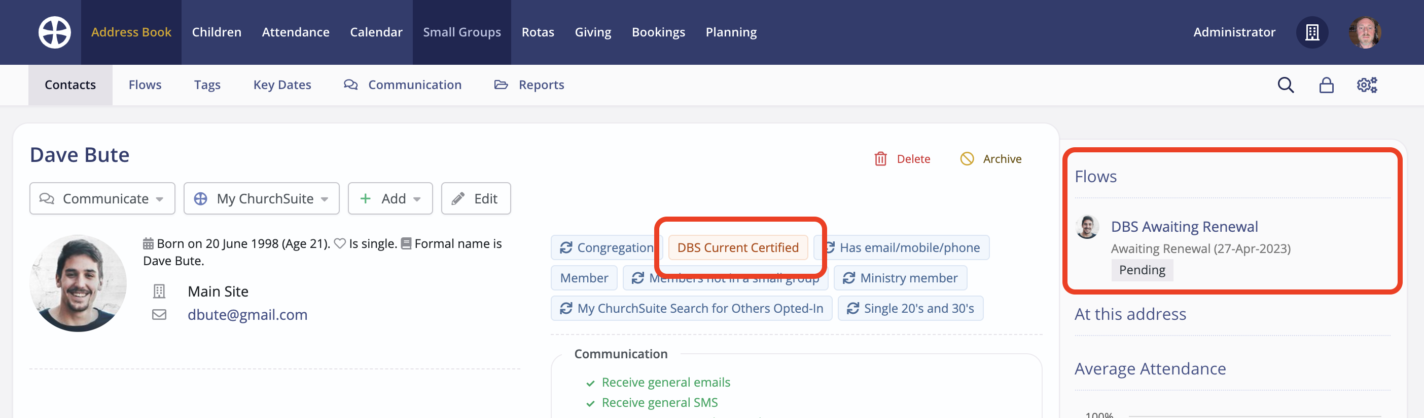 Case Study Using ChurchSuite to help manage DBS renewals ChurchSuite