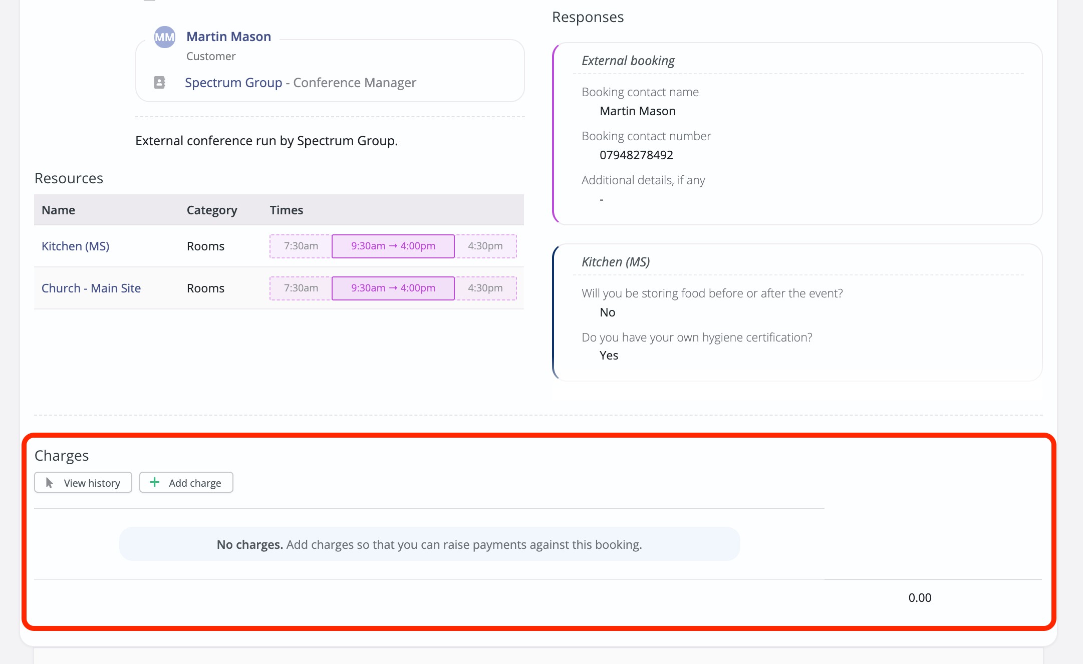Booking charges - ChurchSuite Support Articles