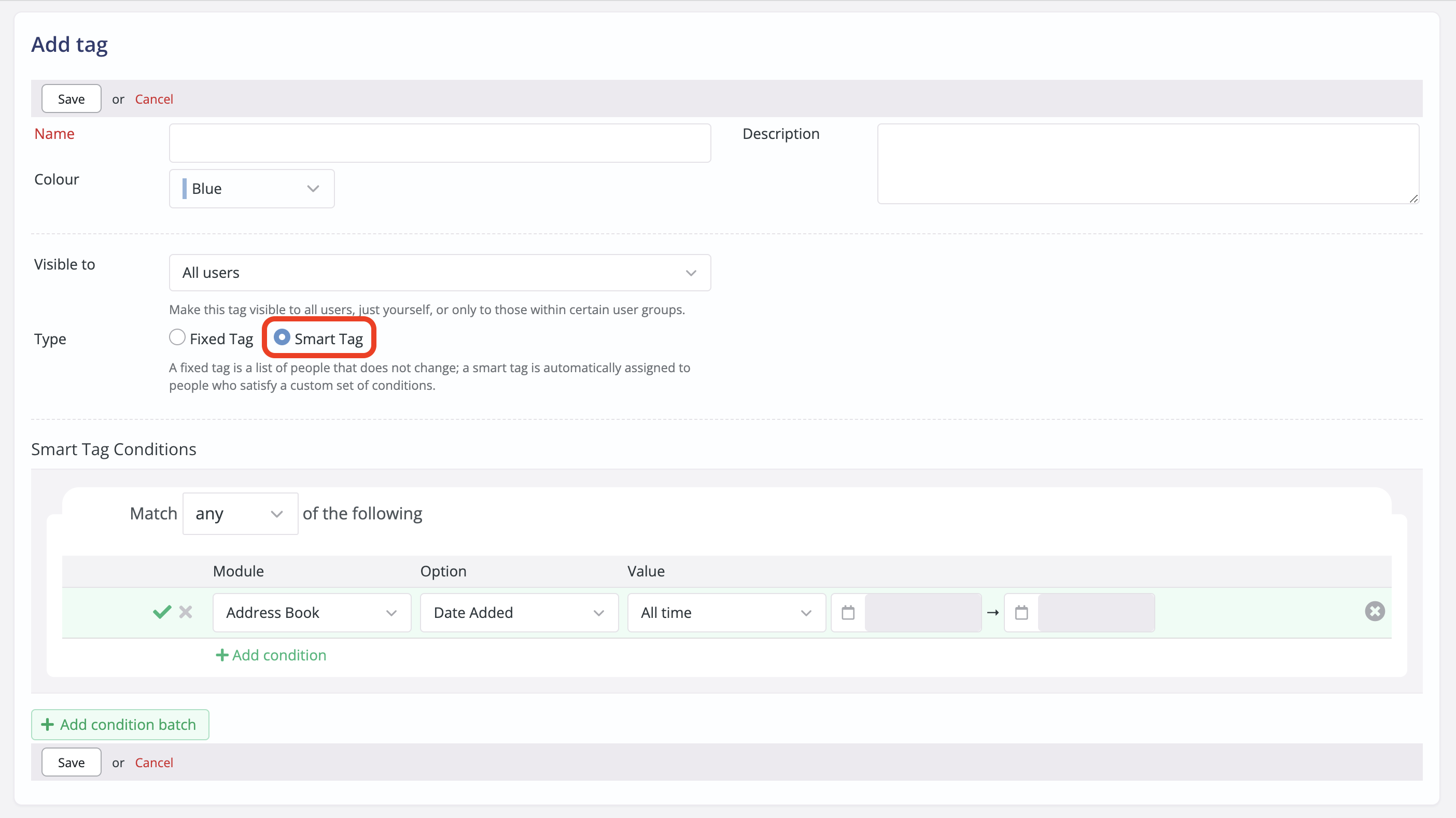 Smart tags ChurchSuite Support Articles