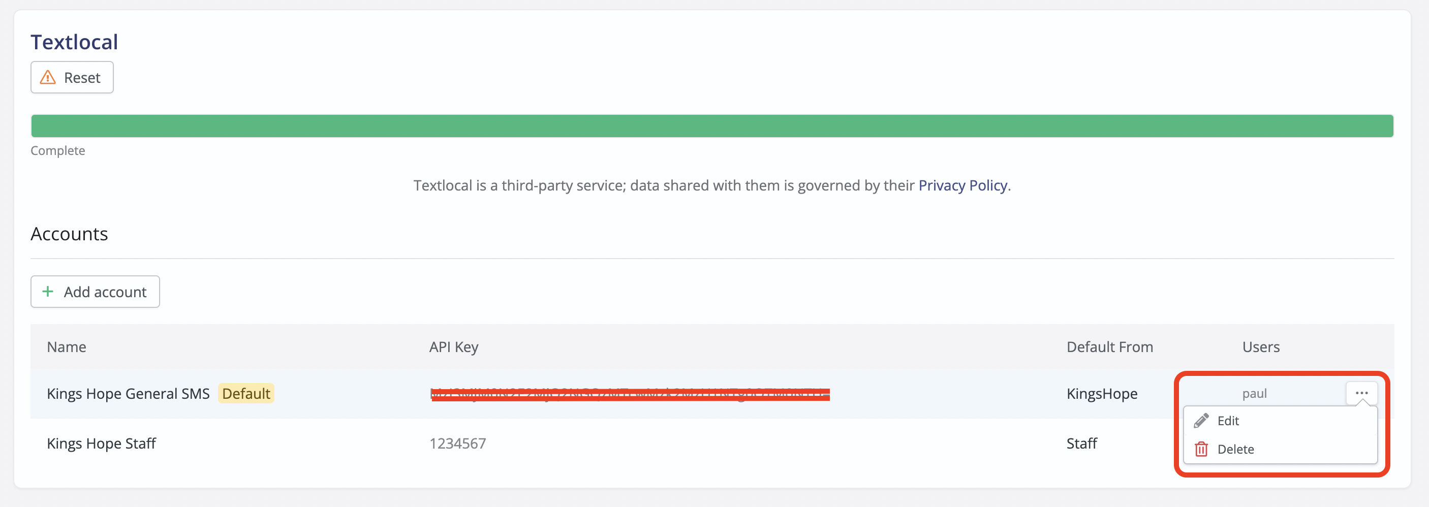 Integrating with Textlocal (SMS) - ChurchSuite Support Articles