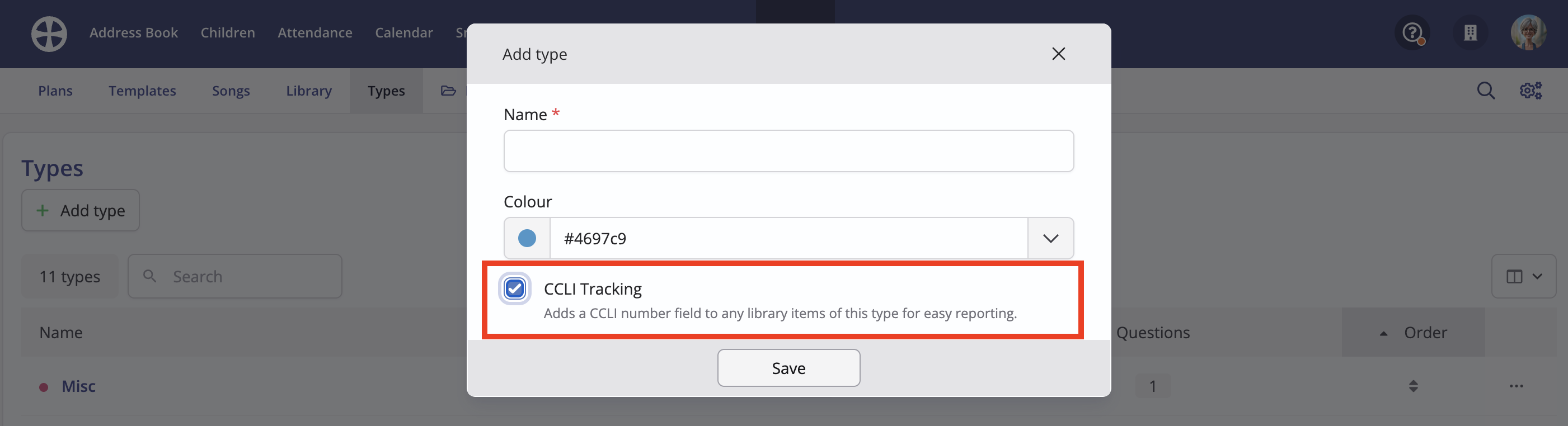 CCLI tracking and reporting - ChurchSuite Support Articles