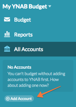 quick start step 2 add your accounts ynab help
