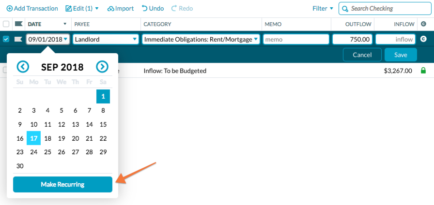 scheduled transactions ynab help
