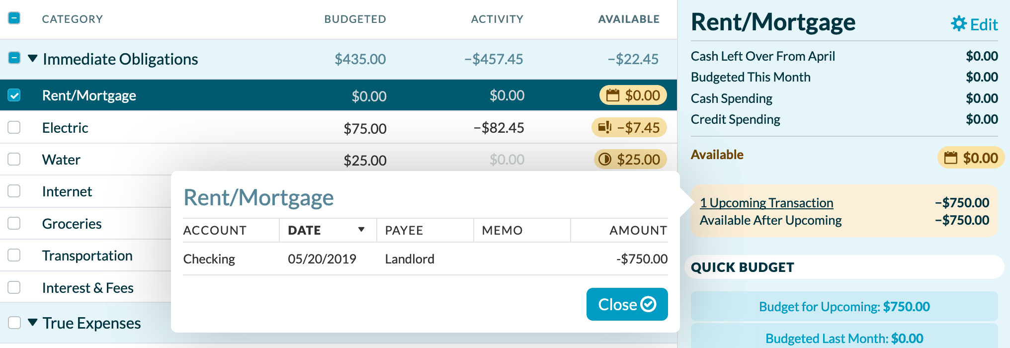colors and icons in your budget ynab help budget chart examples