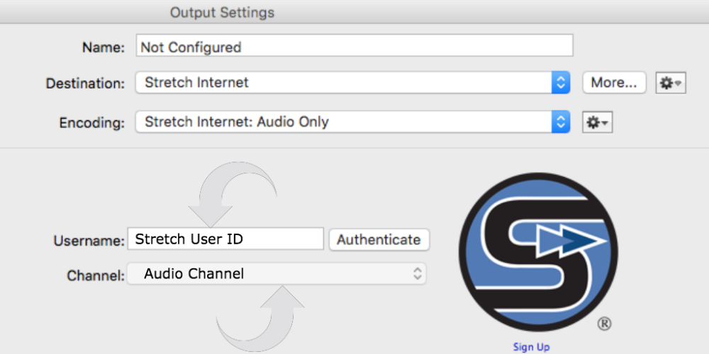 wirecast audio settings