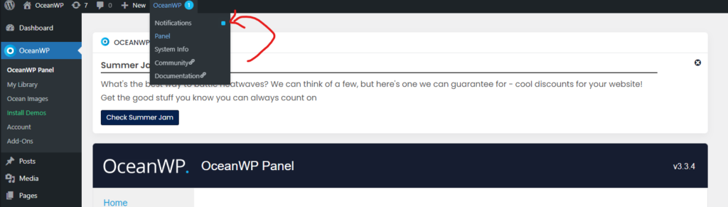 Disable Ocean Notifications