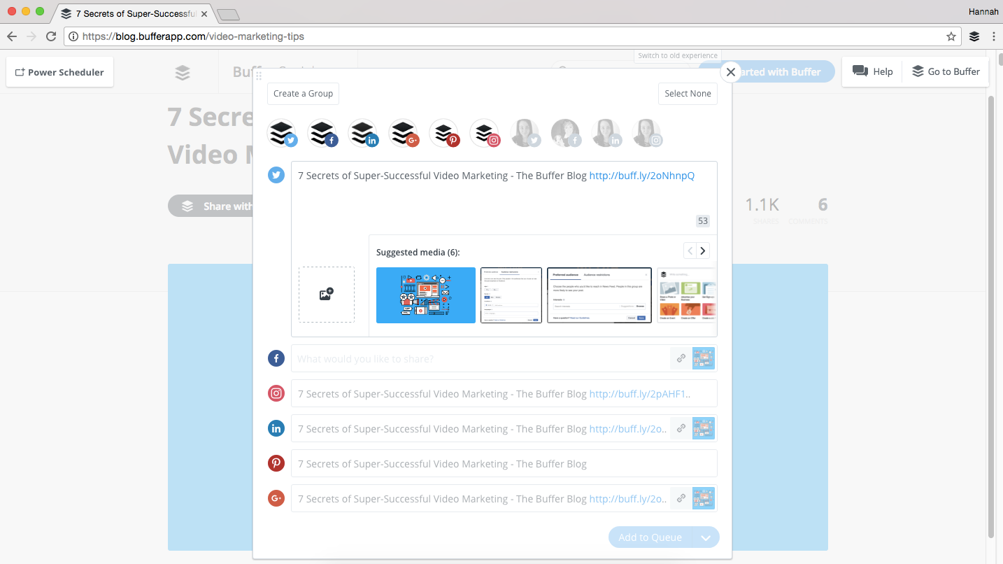 [Publish] Buffer Browser Extension Buffer FAQ