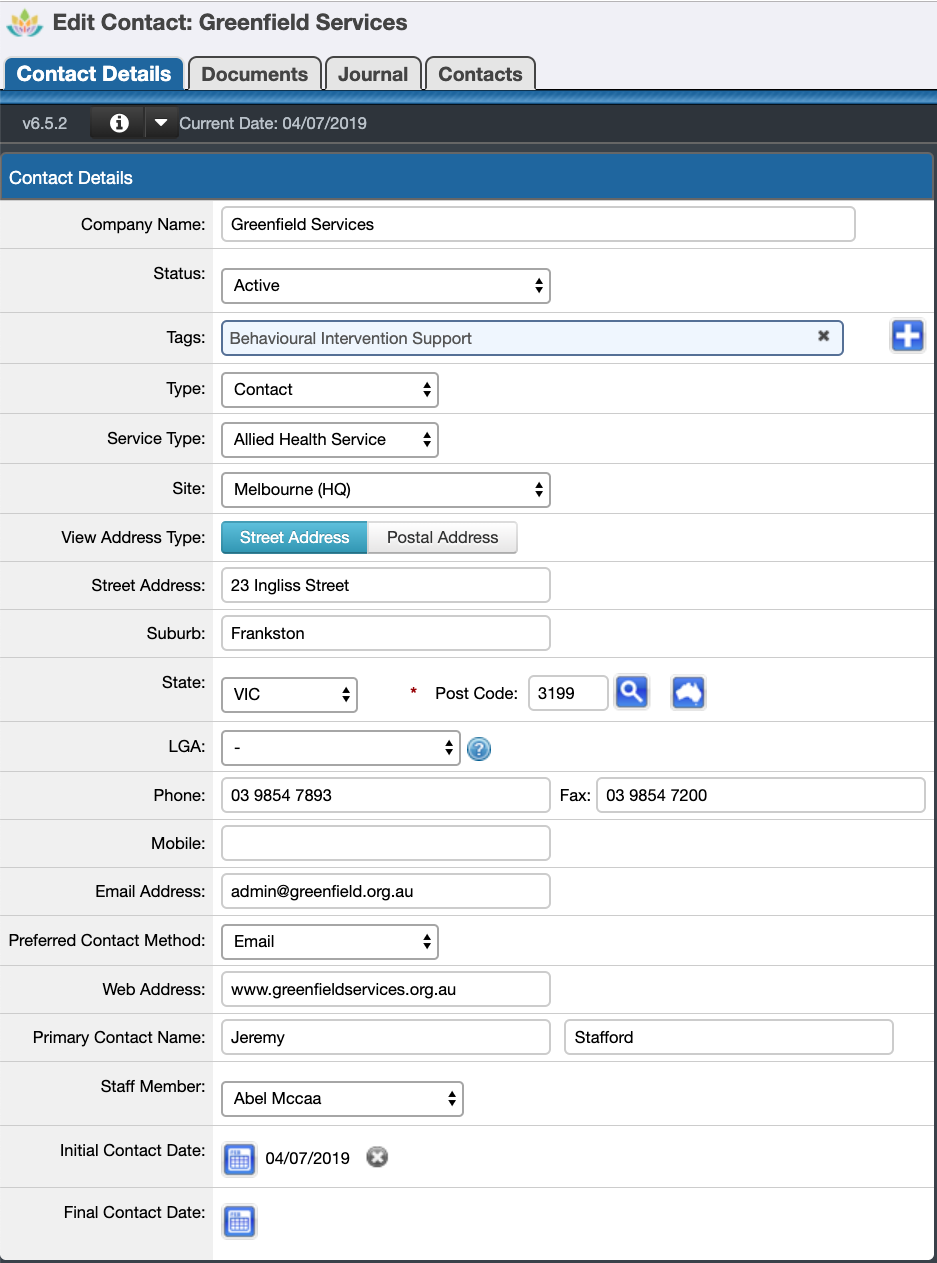 Contacts Register Search Supportability Knowledge Base