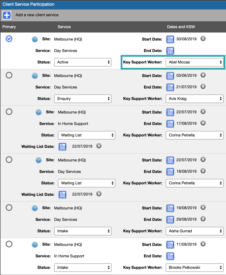 Client Service Participation SupportAbility Knowledge Base