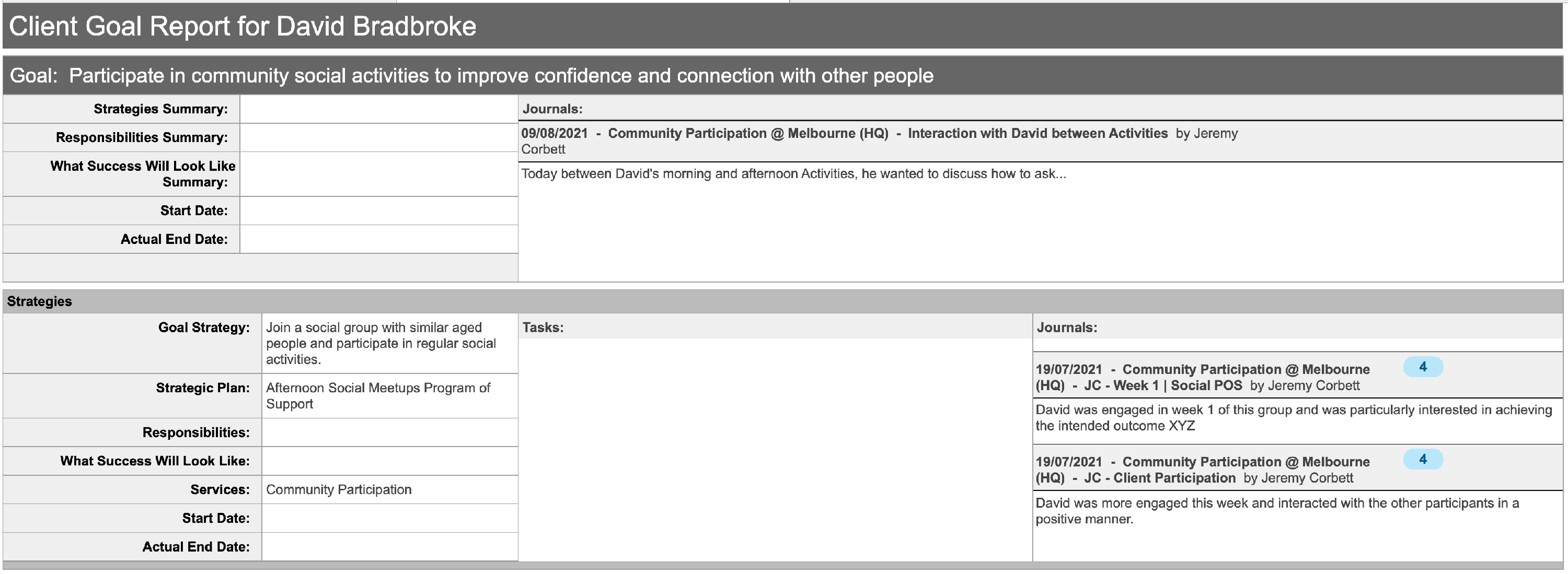 How to create or edit a Client Journal (case note) - SupportAbility ...