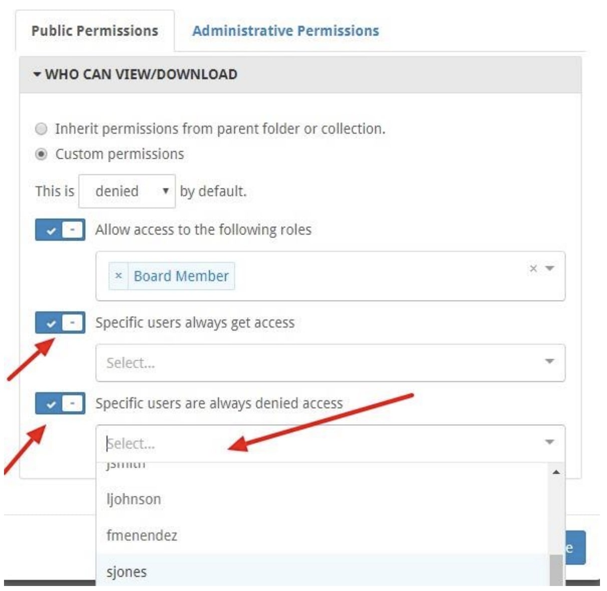 Manage File Library User Permissions - Web CMS Knowledge Base
