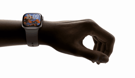 Double tap gesture on Apple Watch