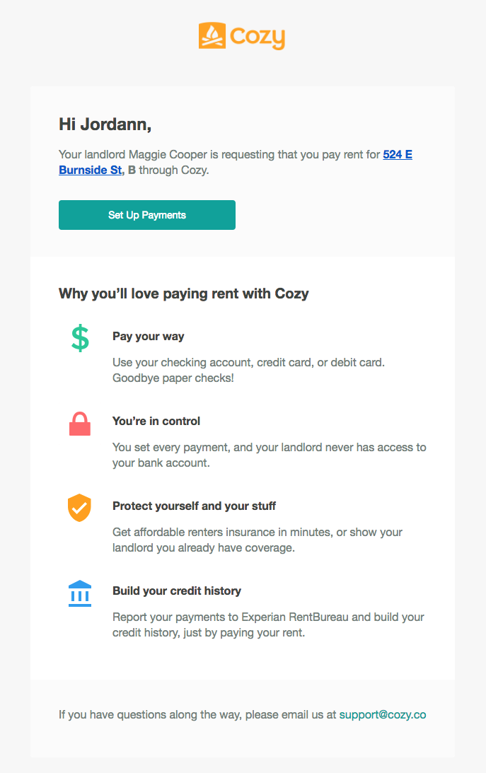 What Payment Emails Does Cozy Send To My Tenant Cozy Help Center