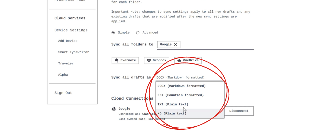 What File Format Does Freewrite Use Freewrite Knowledge Base