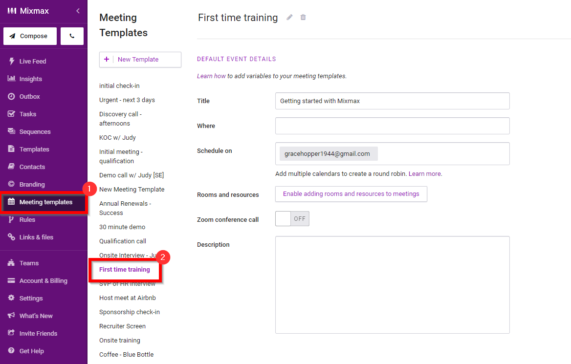 Adding A Zoom Link To Your Calendar Events Mixmax Help Center