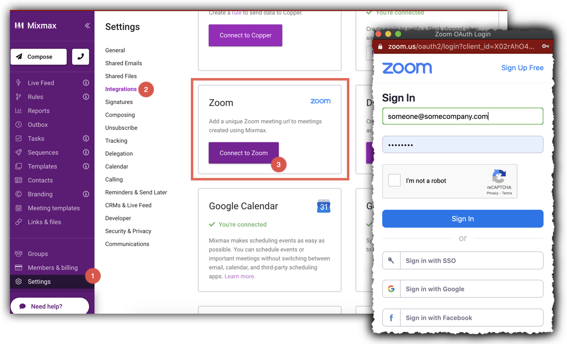 zoom google calendar