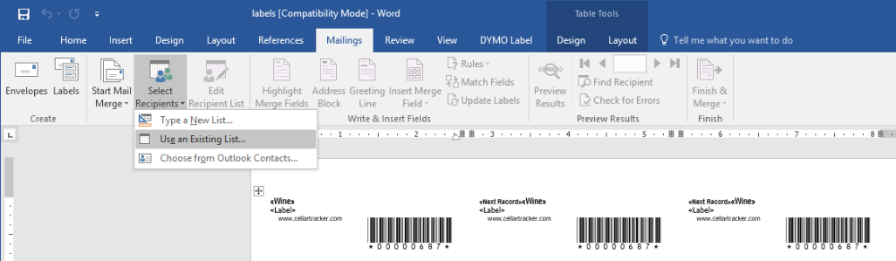 chaning avery label format microsoft word for mac