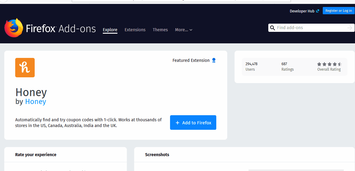 Installing the Honey browser extension - Honey