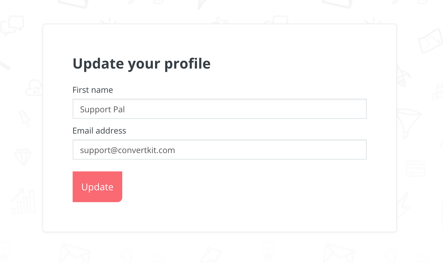 allow subscribers to update their profile convertkit knowledge base