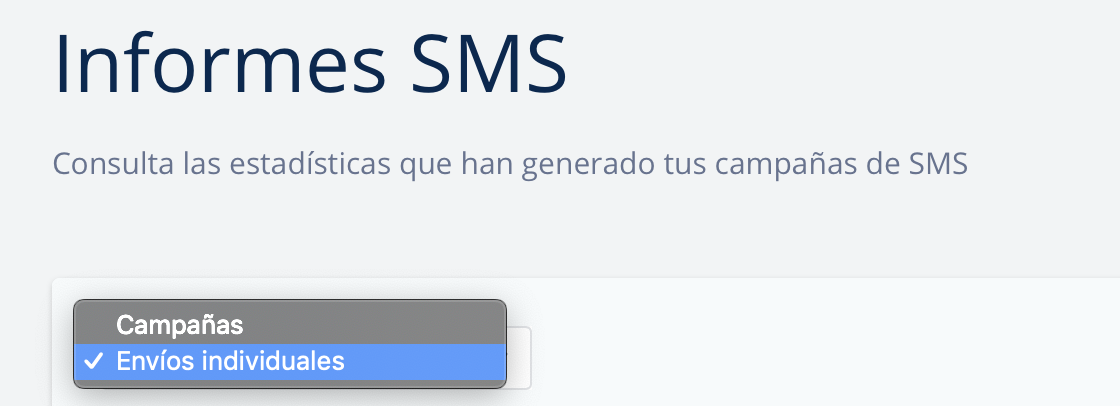 informes SMS