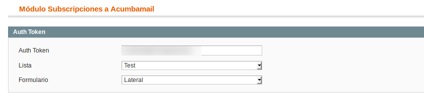 integración de acumbamail con magento 4