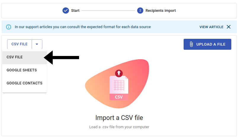 Import Recipients From A Csv File Gumbamail