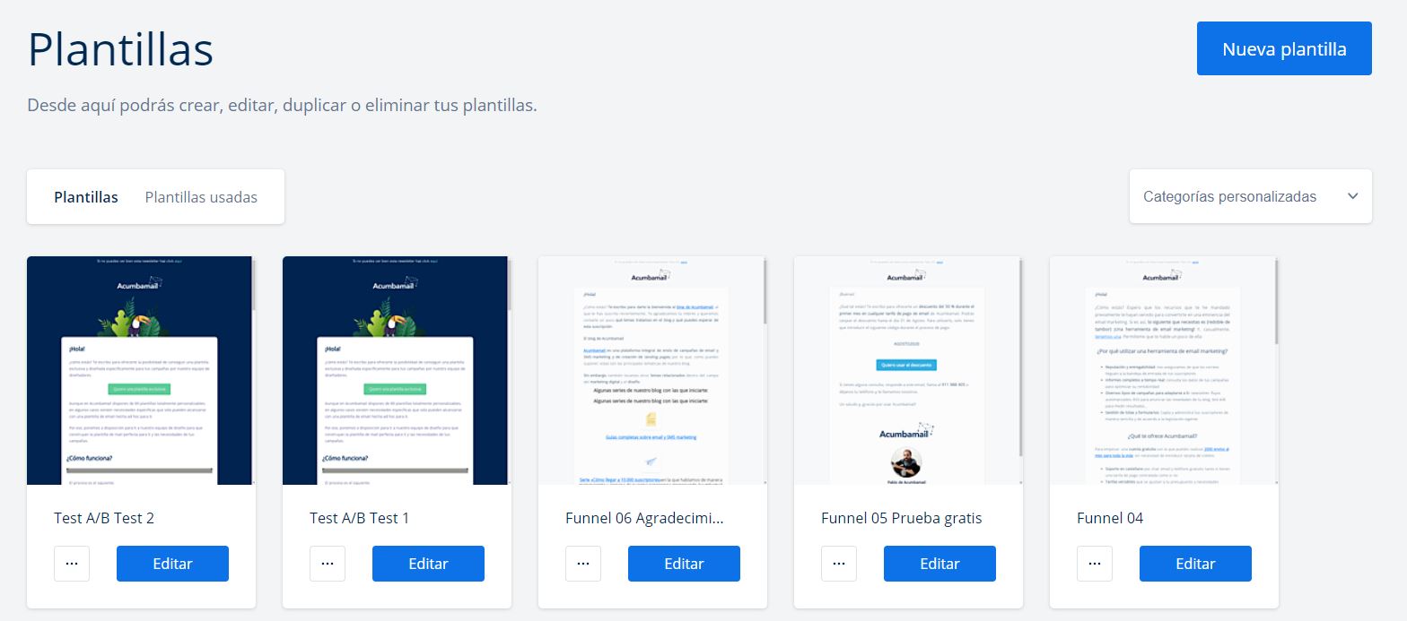 plantillas para email transaccional