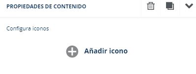 propiedades de bloque de iconos