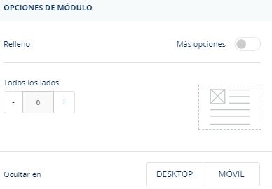 ocultar bloques de contenido en plantilla de email