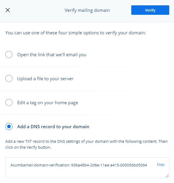 verificar dominio email