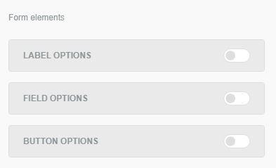 configuring form elements