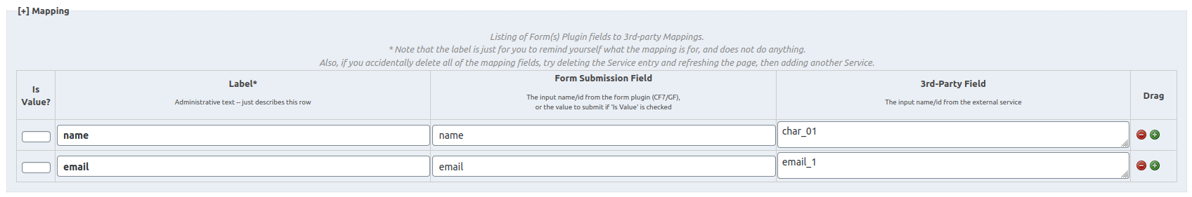 integration of acumbamail with ninja forms, contact form 7 and wordpress gravity forms